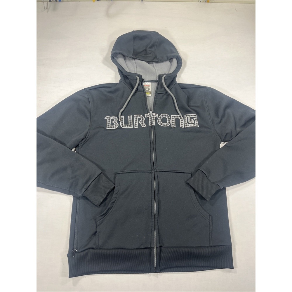 Men's small Burton dry hoodie black zip up